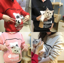 Load image into Gallery viewer, VIVAelectronic Creative Cat Lovers Dog Pet Sweatshirt Pullovers Ear Hooded