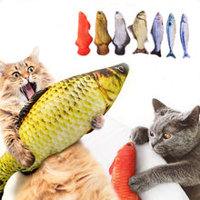 Load image into Gallery viewer, VIVAelectronic Pet Soft Plush 3D Fish Shape Cat Interactive Gifts Fish Toys