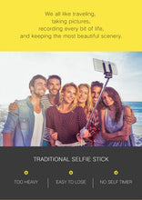 Load image into Gallery viewer, 3 in 1 Wireless Bluetooth Selfie Stick for iphone/Android