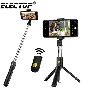 3 in 1 Wireless Bluetooth Selfie Stick for iphone/Android