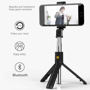 3 in 1 Wireless Bluetooth Selfie Stick for iphone/Android