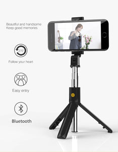 3 in 1 Wireless Bluetooth Selfie Stick for iphone/Android